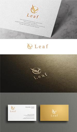 happiness_design (happiness_design)さんのアロマヒーリングサロン「Leaf」のロゴへの提案