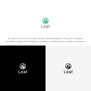 KT (KANJI01)さんのアロマヒーリングサロン「Leaf」のロゴへの提案