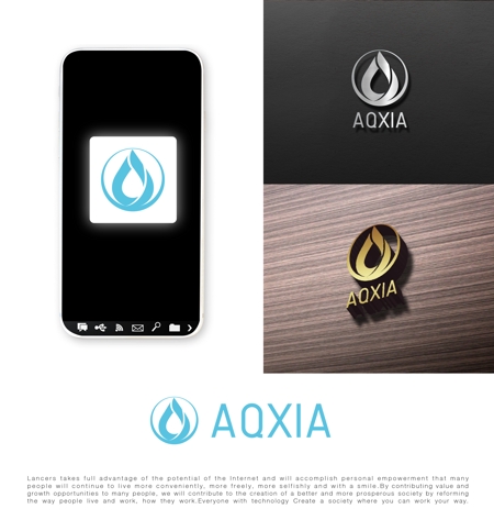 tog_design (tog_design)さんのオリジナルブランド「AQXIA(アクシア)」のロゴへの提案