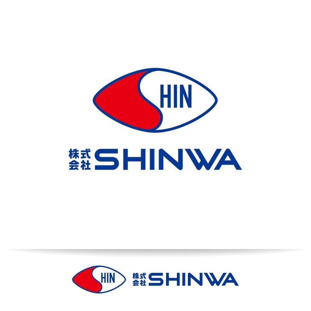 新社名「株式会社SHINWA」の社名ロゴタイプ
