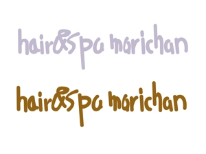 agmmgw (agmmgw)さんの美容室「hair&spa marichan」のロゴへの提案