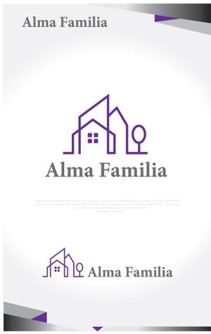 Q-Design (cats-eye)さんの不動産会社　「Alma Familia」のロゴへの提案