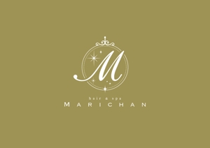 m885knano (m885knano)さんの美容室「hair&spa marichan」のロゴへの提案