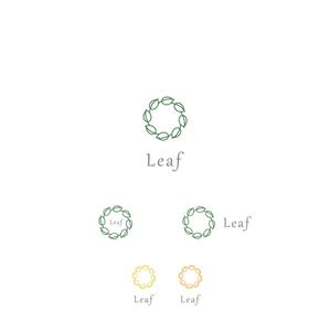 途理tori. (toritoritori3)さんのアロマヒーリングサロン「Leaf」のロゴへの提案