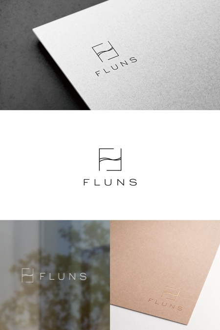 masu (semi0709)さんのヘアサロン「FLUNS (フランズ)」のロゴへの提案