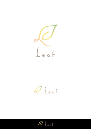 ヘブンイラストレーションズ (heavenillust)さんのアロマヒーリングサロン「Leaf」のロゴへの提案