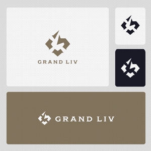 Darkhyde (Darkhyde)さんの戸建て建築会社の新ブランド「GRAND LIV」のロゴ（マークのみ）への提案
