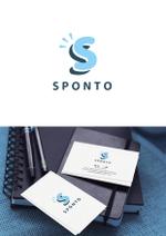 taka design (taka_design)さんのIT/DXコンサル会社「（株）Sponto」のロゴ作成への提案