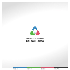 耳が聞こえないけど頑張るデザイナー (deaf_ken)さんの不動産会社「株式会社Saisei Home」のロゴデザインへの提案