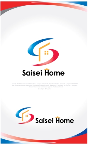 Q-Design (cats-eye)さんの不動産会社「株式会社Saisei Home」のロゴデザインへの提案