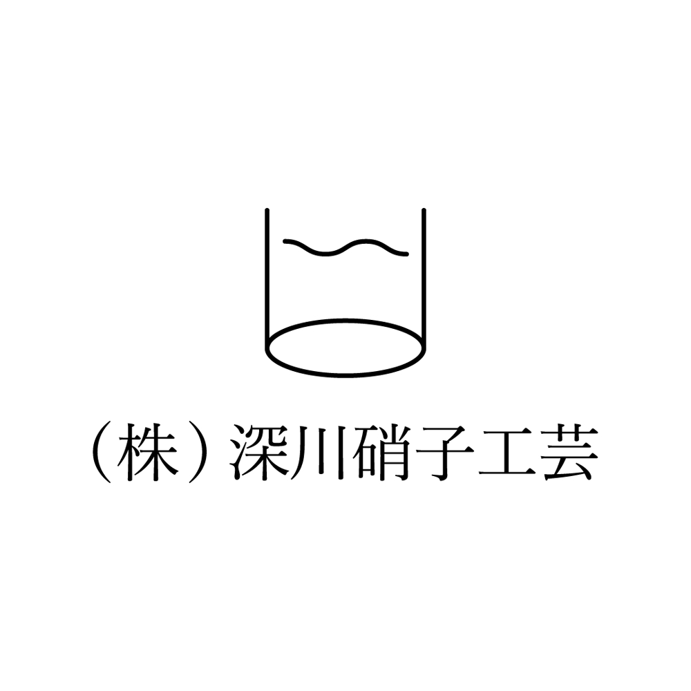 ガラス器製造会社のロゴ