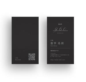 TYPOGRAPHIA (Typograph)さんの高級会員制bar960の名刺デザインへの提案