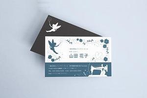 アトリエ ほくほく (hokuhokuma)さんの就労継続支援B型事業所「Fairytale」の名刺デザインへの提案