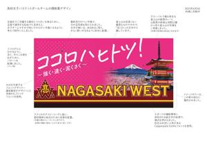 Mat (norimatoba)さんの高校女子バスケットボールチームの横断幕デザインへの提案