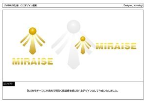 kometogi (kometogi)さんの「MIRAISE」のロゴ作成への提案