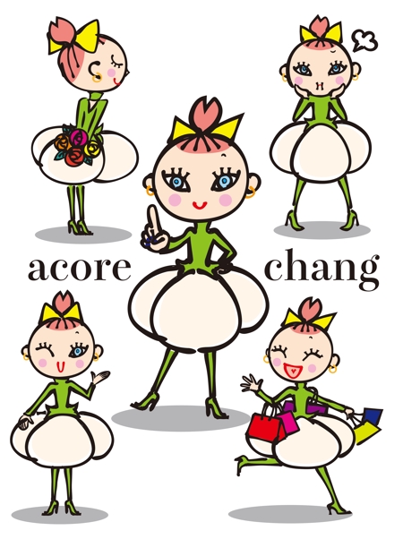 AKIKO OHNO (RocoStar)さんの「アコレちゃん」アコレ株式会社の企業キャラクターへの提案