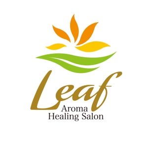 nextone (tan_nan)さんのアロマヒーリングサロン「Leaf」のロゴへの提案