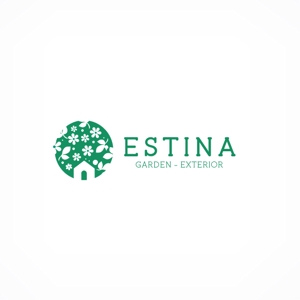 JUN (aus-jun)さんのガーデンブランド「ESTINA」のロゴ作成への提案