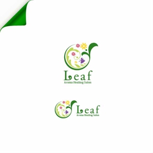 green_Bambi (green_Bambi)さんのアロマヒーリングサロン「Leaf」のロゴへの提案