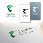Hi-Design (hirokips)さんのゴルフスタジオ「Freedom Golf Studio」のロゴ作成への提案