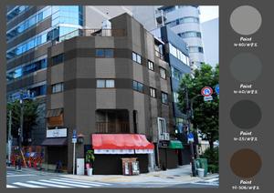 カワムラキカク (kawamurakikaku)さんのビルの外壁デザインへの提案