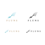 BUTTER GRAPHICS (tsukasa110)さんのヘアサロン「FLUNS (フランズ)」のロゴへの提案