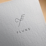 mtnine works (mtnineworks)さんのヘアサロン「FLUNS (フランズ)」のロゴへの提案