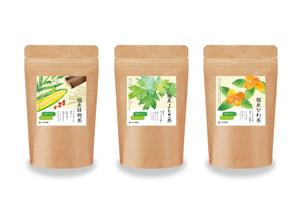 村川　ゆり (murakawa-yururi)さんの河村農園の高品位健康茶のラベルシールデザイン。3アイテム。への提案