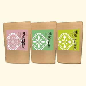 米田（こめた）ねがい ()さんの河村農園の高品位健康茶のラベルシールデザイン。3アイテム。への提案
