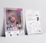 佐藤 (Chisato_Satoh)さんの美容室NEW OPENポスティングチラシデザイン！への提案