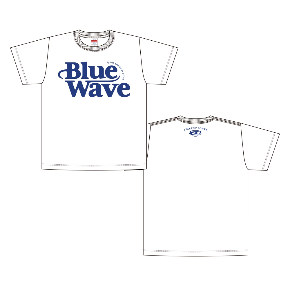 サッカーイベント企画  Blue Wave のTシャツデザイン