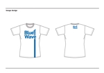 miv design atelier (sm3104)さんのサッカーイベント企画  Blue Wave のTシャツデザインへの提案