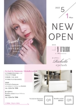 山元チワ (yamamoto_chiwa)さんの美容室NEW OPENポスティングチラシデザイン！への提案
