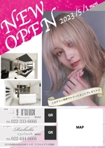 haduki (me-me27)さんの美容室NEW OPENポスティングチラシデザイン！への提案