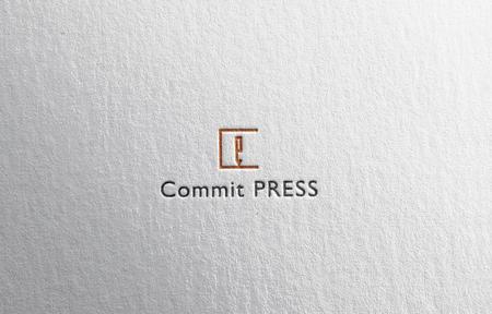 D.R DESIGN (Nakamura__)さんの記事代行サービス「Commit PRESS」ロゴへの提案