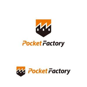 Thunder Gate design (kinryuzan)さんの金属加工 新WEBサービス Pocket Factoryのロゴデザインへの提案