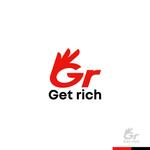 sakari2 (sakari2)さんの買取屋の会社名「G・r」のロゴとお金のハンドサインへの提案