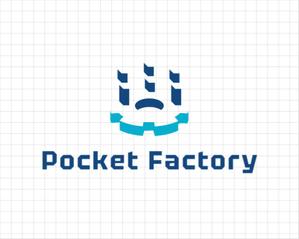 Designtech (noricustom)さんの金属加工 新WEBサービス Pocket Factoryのロゴデザインへの提案