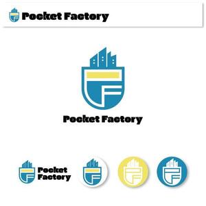 fushimi_1 (fushimi_1)さんの金属加工 新WEBサービス Pocket Factoryのロゴデザインへの提案