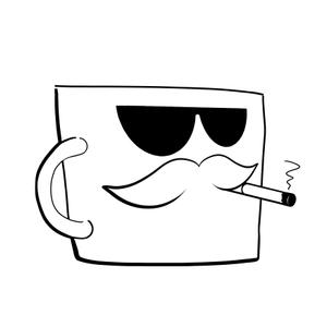 mame (mame-ill)さんの喫煙可能なカフェのキャラクターデザインへの提案