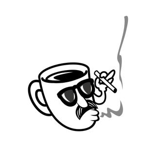 Asaminet (asaminet)さんの喫煙可能なカフェのキャラクターデザインへの提案