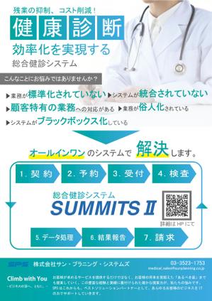 DESIGN_NUM (nam10ru)さんの【文章・ワイヤーフレーム有り】A4片面：健診システムのチラシのデザイン制作に対する提案への提案