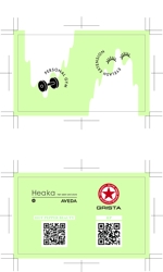 Nako_design (natsu_757)さんのまつげエクステ＆パーソナルトレーニング合同でのショップカードへの提案