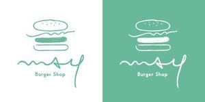 ミッケデザインプロジェクト (mikke-design)さんのハンバーガーカフェ　店名（MAY）のロゴマークへの提案