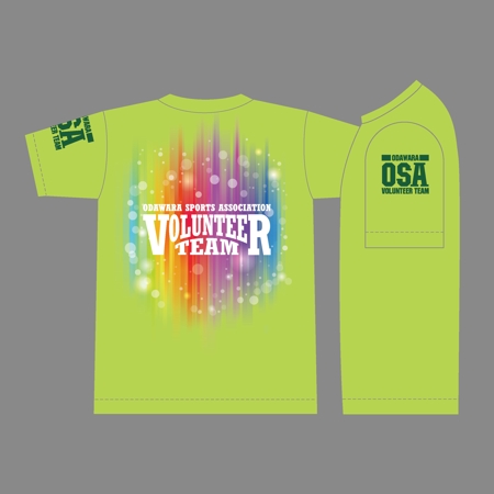 竜の方舟 (ronsunn)さんのスポーツイベントのボランティアへ配布するTシャツのデザインへの提案