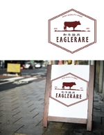 arc design (kanmai)さんの飲食店「和牛焼肉EAGLERARE」のロゴへの提案