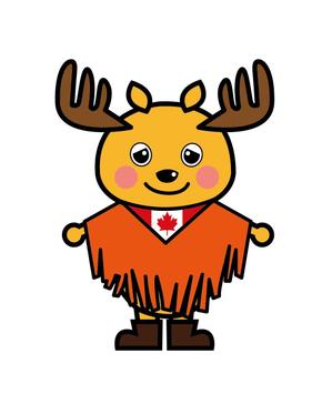 ねっこ (nekko22)さんのカナダをPRするゆるキャラ「かなたん」のデザインへの提案