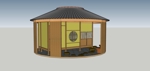 kotarou (kazurin11jp)さんの現代的な「茶室」の外観＆内装デザインへの提案