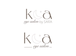 KM design (KM_design_)さんのアイサロン（まつ毛・眉毛）、アイラッシュサロン「koa（コア）」のロゴへの提案