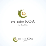 Miyagino (Miyagino)さんのアイサロン（まつ毛・眉毛）、アイラッシュサロン「koa（コア）」のロゴへの提案